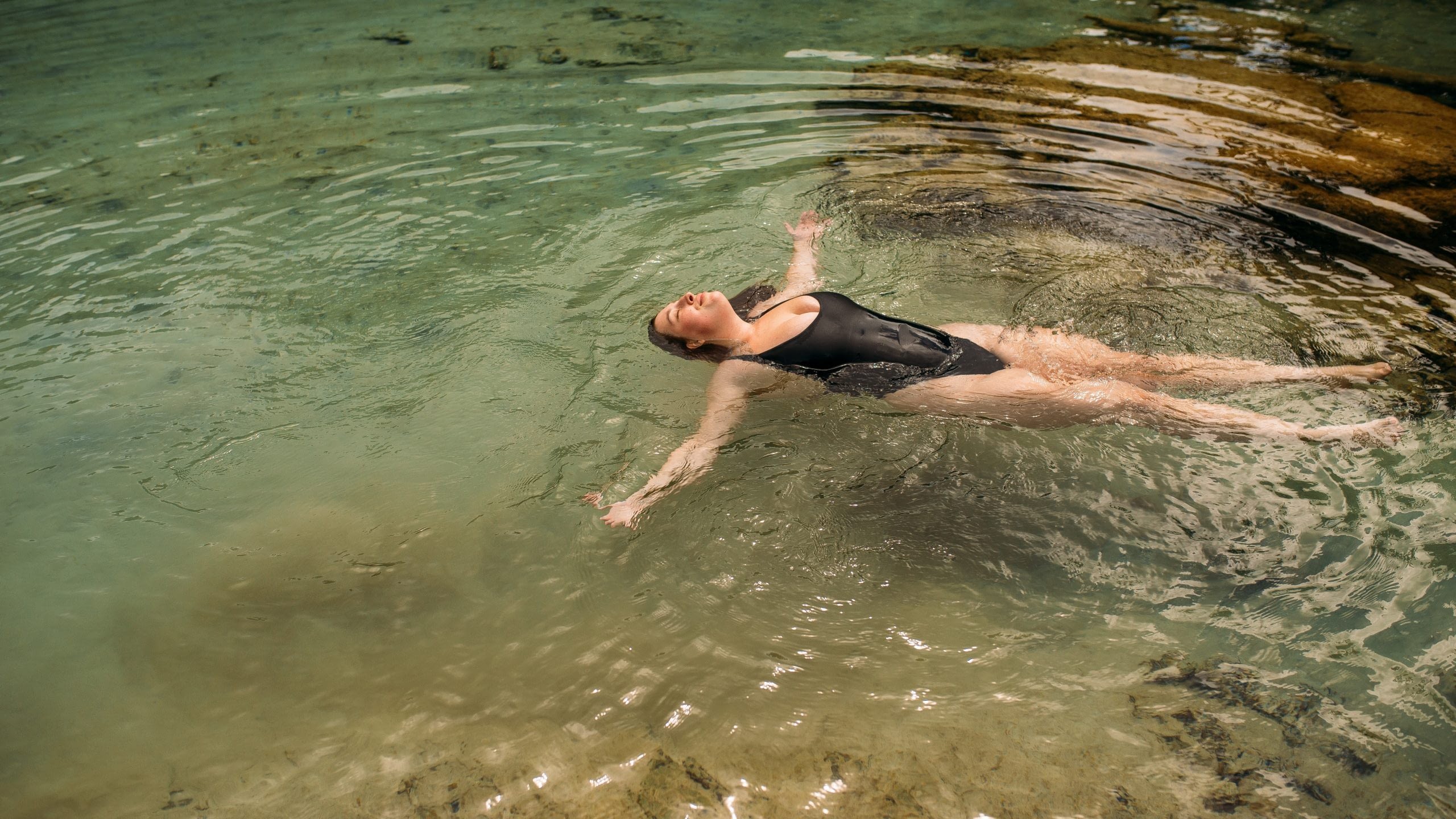 Woman swimming